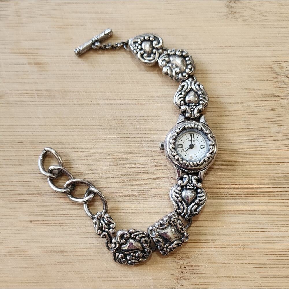 Brighton Silver Plated Florence Toggle Bracelet W… - image 2